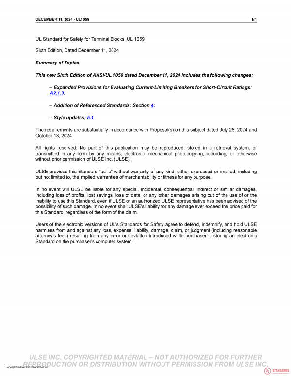 UL 1059 PDF UL 1059 PDF